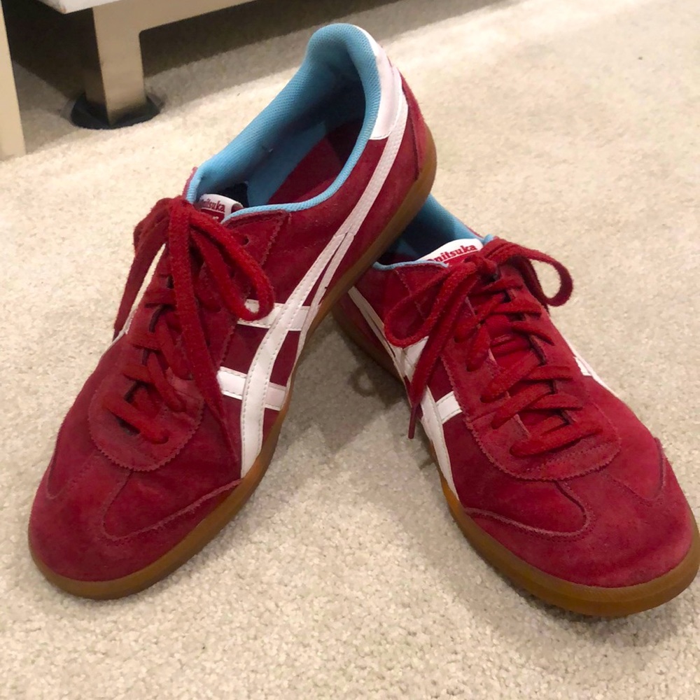Maroon suede men’s Onitsuka Tiger Sneakers